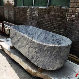 Natural stone bath tubs - soaking purple Marble top bathroom tubs for shower, expensive real Marble solid stone bathtub and marble top design