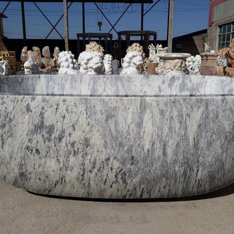 Natural stone bath tubs - soaking purple Marble top bathroom tubs for shower, expensive real Marble solid stone bathtub and marble top design