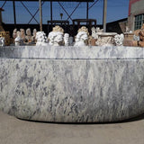 Natural stone bath tubs - soaking purple Marble top bathroom tubs for shower, expensive real Marble solid stone bathtub and marble top design