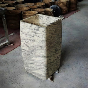 purple Marble stone outdoor sinks - Custom integrated Royal Lavender  Marble sinks for shower, bathroom and outdoor expensive Marble solid stone pedestal sinks