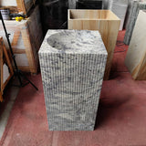 purple Marble stone outdoor sinks - Custom integrated Royal Lavender  Marble sinks for shower, bathroom and outdoor expensive Marble solid stone pedestal sinks