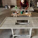 Coffee Wood Vein Marble bathroom vanity tops - inexpensive grey Marble bathroom countertops, floor tiles and wall tiles. Colored Marble top bathroom slabs