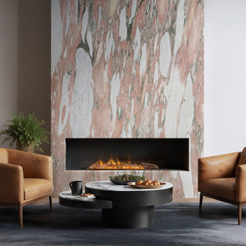 expensive Rosa Norvegia Marble slabs for cutting kitchen and bathroom countertops, shower wall tiles, kitchen and bathroom floor tiles, Marble fireplace hearth slabs, stair stepping slabs, interior wall panels