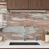 expensive Rosa Norvegia Marble slabs for cutting kitchen and bathroom countertops, shower wall tiles, kitchen and bathroom floor tiles, Marble fireplace hearth slabs, stair stepping slabs, interior wall panels