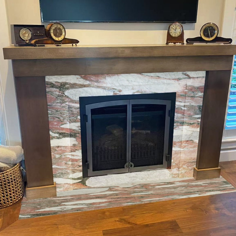 Marble hearth slabs - expensive stone fireplace hearth slabs and tiles. polishing 50mm  red Marble hearth floor tiles. Fireplace surround wall and floor tiles.