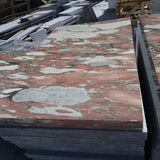 Marble hearth slabs - expensive stone fireplace hearth slabs and tiles. polishing 50mm  red Marble hearth floor tiles. Fireplace surround wall and floor tiles.