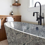 Natural stone bath tubs - soaking purple Marble top bathroom tubs for shower, expensive real Marble solid stone bathtub and marble top design