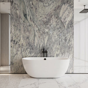 purple Marble shower tiles - 12 x 12 hex Royal Lavender  Marble bathroom tiles, shower wall tiles, indoor wall cladding tiles, purple Marble tub and shower surround slabs and kitchen wall tiles