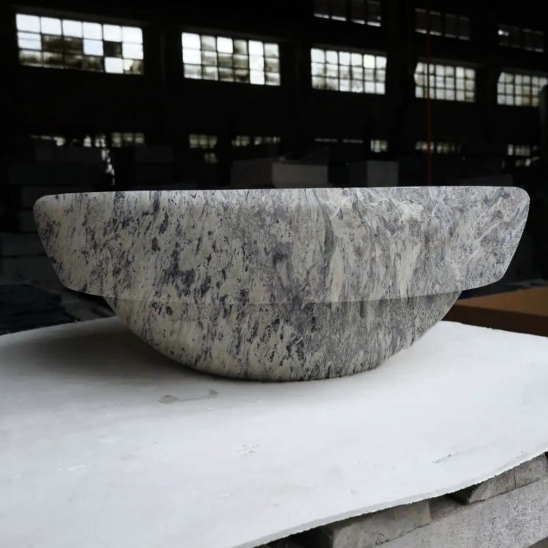 purple Marble stone outdoor sinks - Custom integrated Royal Lavender  Marble sinks for shower, bathroom and outdoor expensive Marble solid stone pedestal sinks