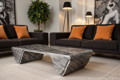 vintage grey Marble coffee table