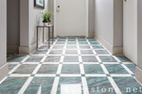 mosaic white Quartzite floor entry hall