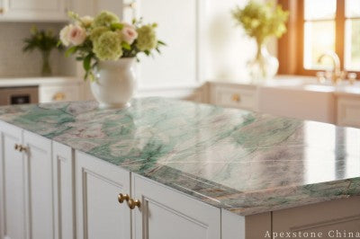 4 x 8 Alexandrita Fantasy Quartzite island countertops