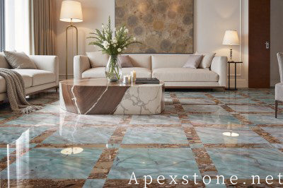 inlay white Quartzite medallion