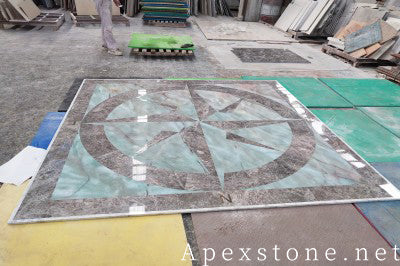 inlay white Quartzite medallion