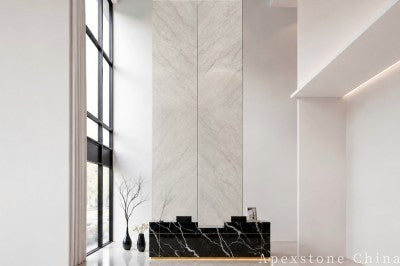 12x24 beige Marble wall mall