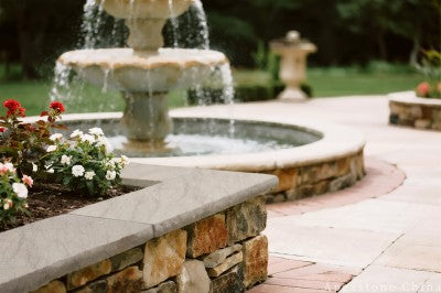 3/4 inch beige Marble garden walls