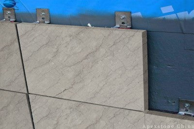 3/4 inch beige Marble garden walls