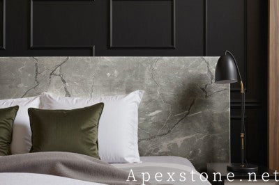 antique grey Marble nightstand