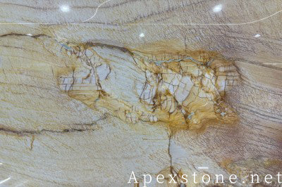 Waterfall Aquarello Quartzite island countertops