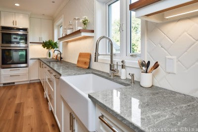Athena Grey grey Marble kichen countertops