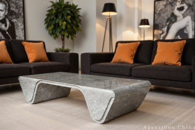 luxury grey Marble coffee table