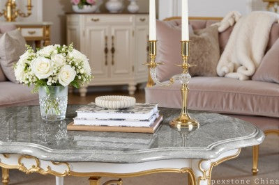 luxury grey Marble coffee table