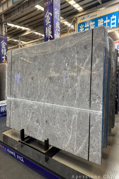 Textured grey Marble vanity tops