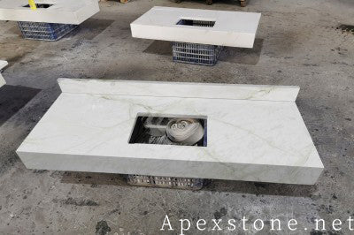exotic Aurora Green Marble slabs
