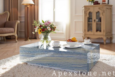 160cm grey Quartzite coffee table