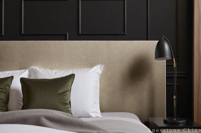 square grey Limestone nightstand