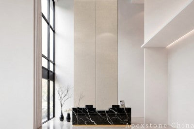 decorative grey Limestone wall mall