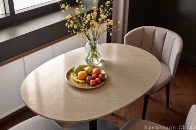with storage grey Limestone coffee table