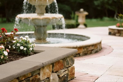 50mm grey Limestone garden walls
