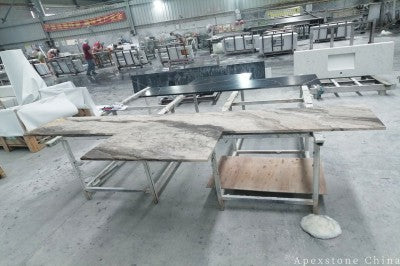 Waterfall Bianco Brasile Marble tops
