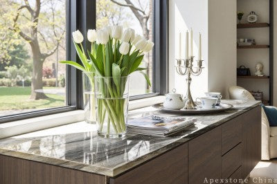 Waterfall Bianco Brasile Marble tops