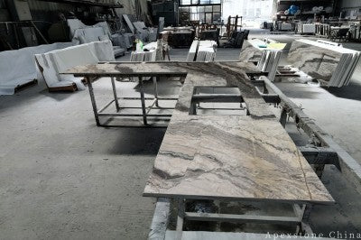 Waterfall Bianco Brasile Marble tops