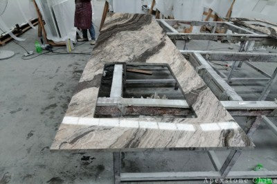 Waterfall Bianco Brasile Marble tops