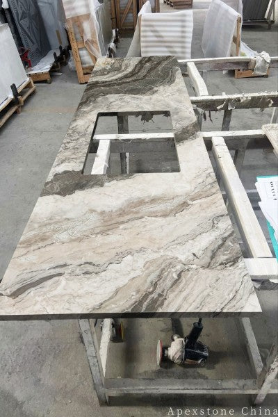 Waterfall Bianco Brasile Marble tops