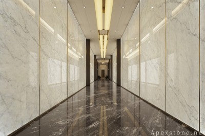 24x24 white Marble floor office