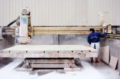 3/4 inch Bianco Carrara Marble hearth