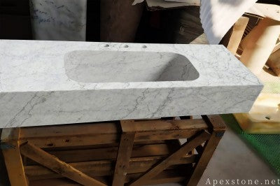 white Marble antique sinks