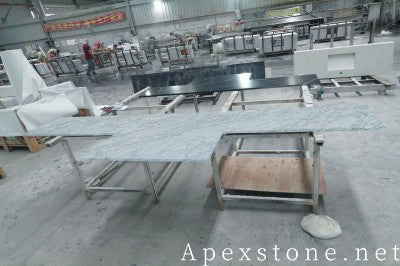 Matte Bianco Statuario Marble tops