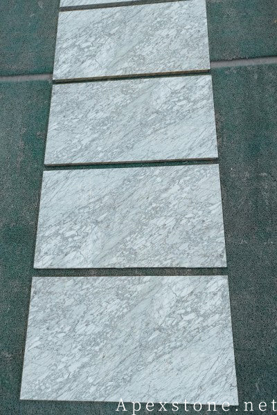 stacked stone Bianco Statuario Marble tiles