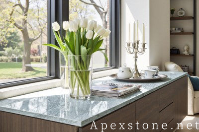 Matte Bianco Statuario Marble tops