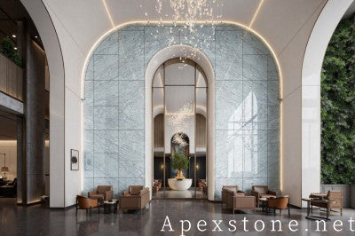 small white Marble wall office