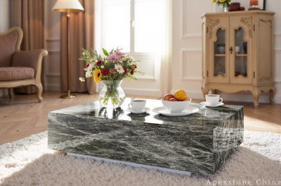 long black Marble cocktail table