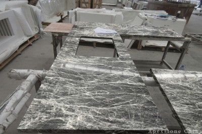 Black Fox stone black Marble slabs
