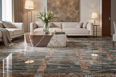 Black Fox stone black Marble slabs