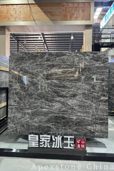 Black Fox stone black Marble slabs