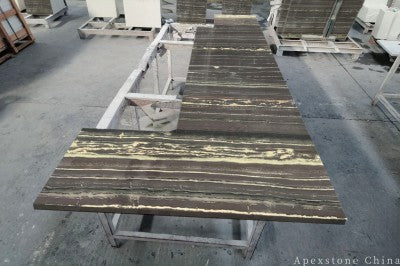 48 inch Black Gold Flow Quartzite island countertops